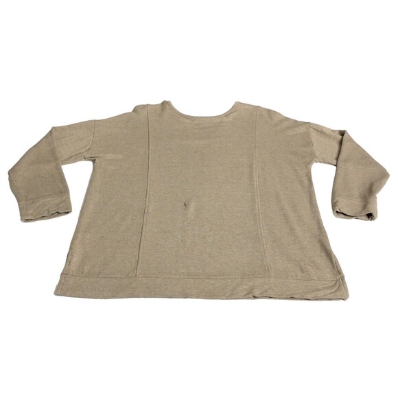 Pure J Jill Sweater Women Petite M Brown Tranquility Fleece Pullover Comfort - Picture 9 of 14